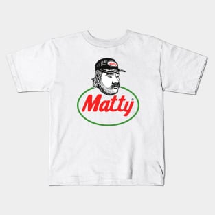 Matty Chef Canada Matheson Logo Red Face Art Funny Kids T-Shirt